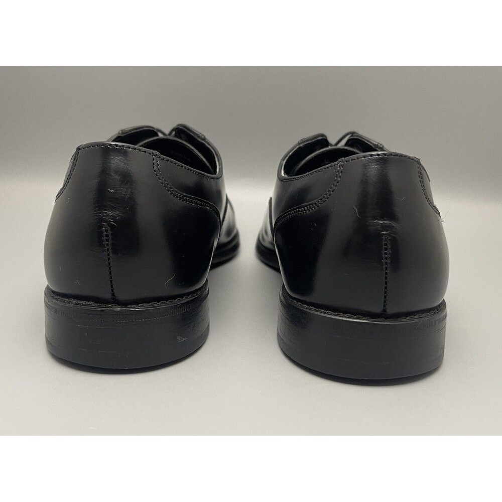 Florsheim Lexington Oxford Mens 9.5D Black Leather Cap Toe Dress Shoe Classic - Picture 8 of 10